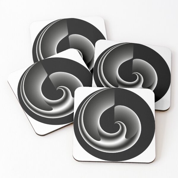 Item preview, Black and White Abstract Mysterious Whirlpool designed and sold by ALEX PHOTO DREAMS.