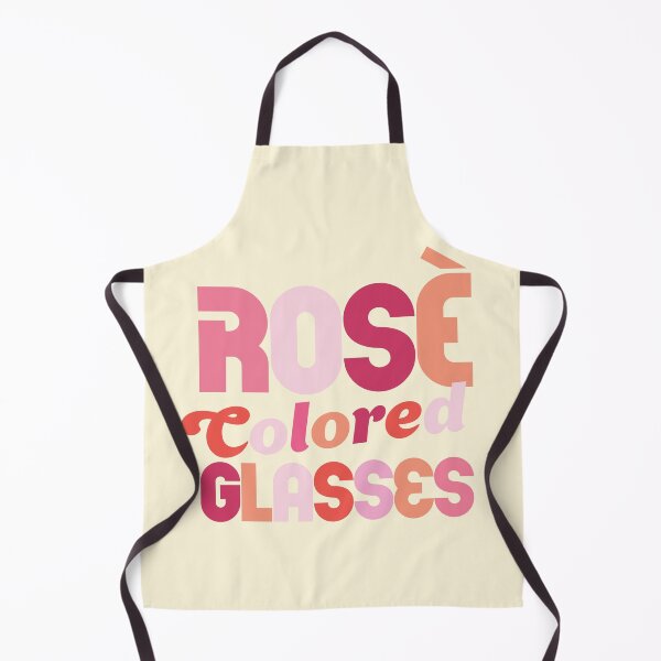 Item preview, "Rosé Colored Glasses" Cute & Colorful Typography Art For Wine Lovers designed and sold by The Whiskey Ginger Design Shop.