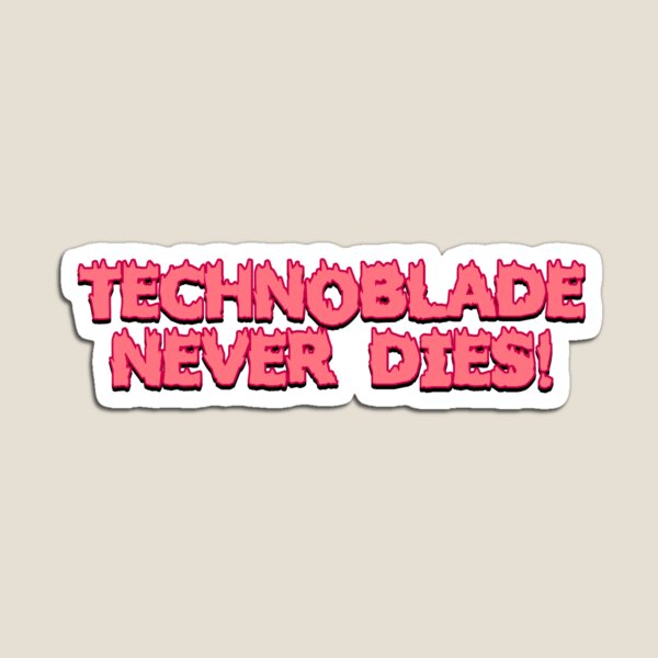 Technoblade never dies. Sticker for Sale by InniCat