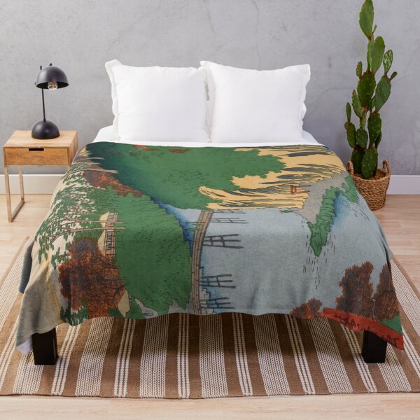 Item preview, Waterfall River Vintage Ukiyo-e Japanese Art designed and sold by VintageArchive.
