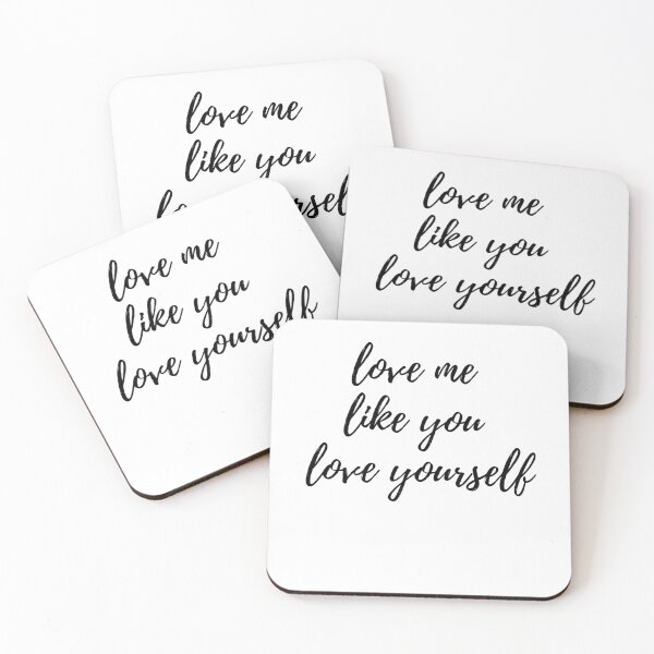 Item preview, love me like you love yourself Cursive text designed and sold by Omniodise.