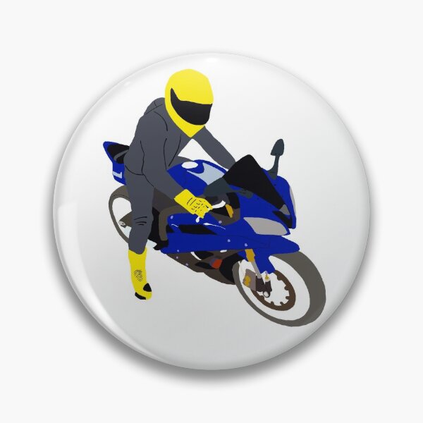 Item preview, Blue motorcycle and motorcyclist  designed and sold by JWebbyR1.