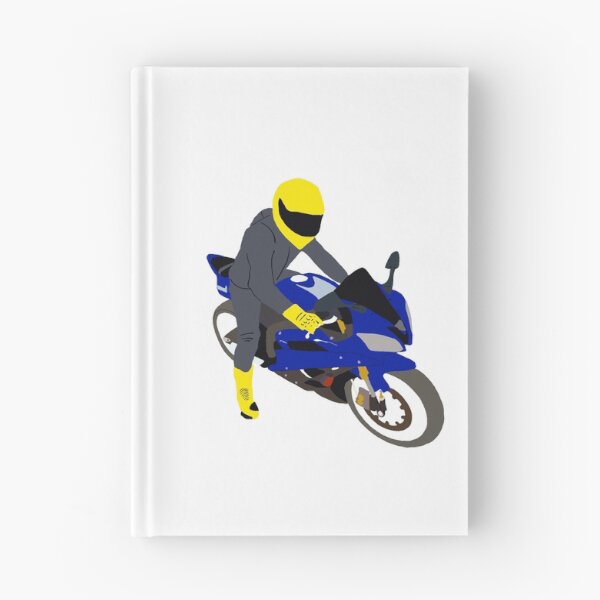 Item preview, Blue motorcycle and motorcyclist  designed and sold by JWebbyR1.