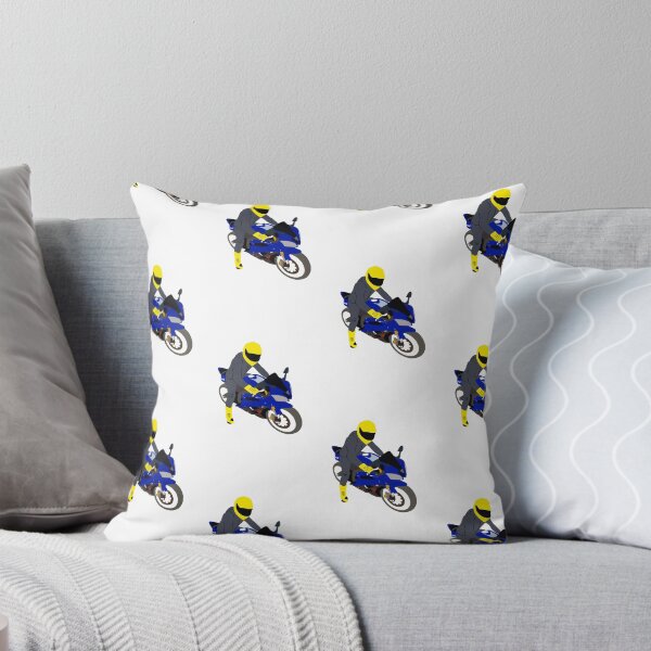 Item preview, Blue motorcycle and motorcyclist  designed and sold by JWebbyR1.