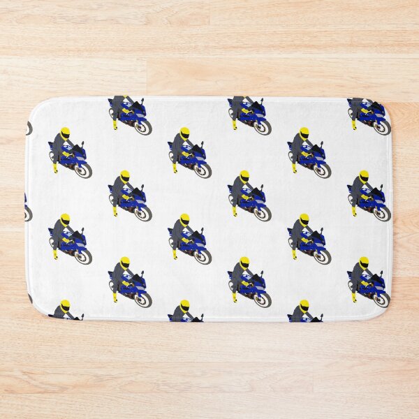 Item preview, Blue motorcycle and motorcyclist  designed and sold by JWebbyR1.