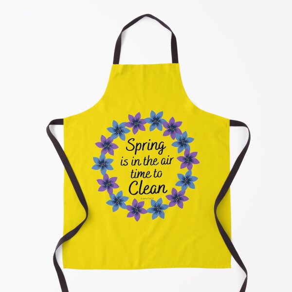 Item preview, Spring Is In The Air Time to Clean Flower Wreath Cleaning Lady Gifts designed and sold by SavvyCleaner.