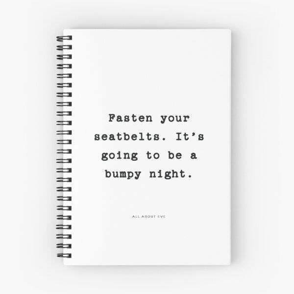 Item preview, Bumpy Night | Quote designed and sold by Wallpacas.