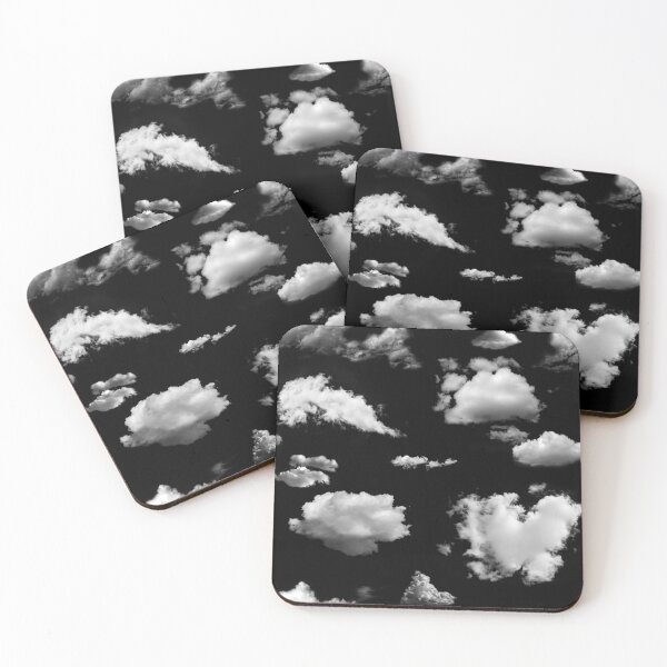 Item preview, Realistic clouds pattern - black designed and sold by Silly Lily.