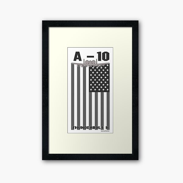 A-10 Flag Framed Art Print
