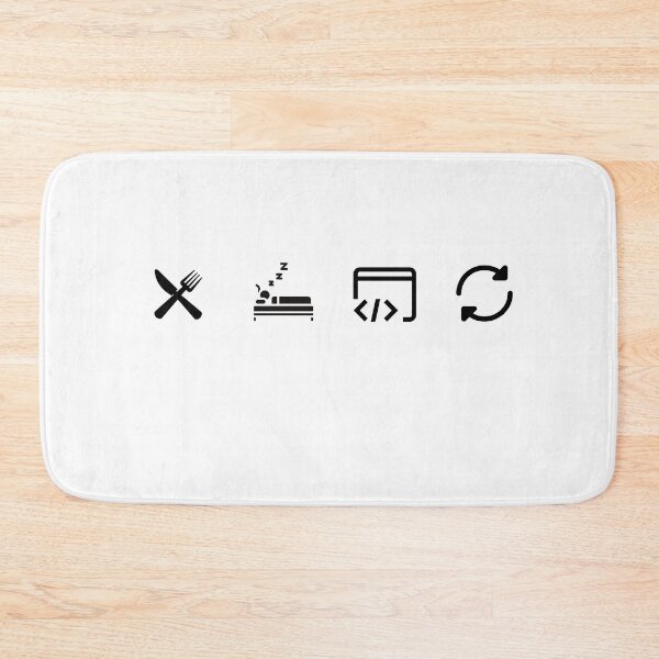 Item preview, nerdy life cycle eat, sleep, code, repeat gift, gift for programer,developer,coder,geek designed and sold by DevDn.