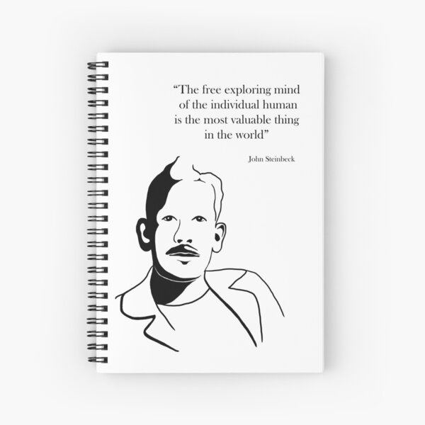 John Steinbeck Spiral Notebook