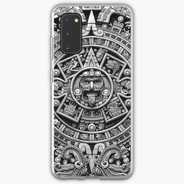 Item preview, Aztec Calendar Sun Stone - Greyscale designed and sold by Ninjangulo.