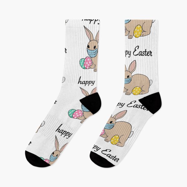Artikelvorschau, Osterhase mit Mundschutz/ Frohe Ostern!/ Osterhase mit Eiern und Schrift entworfen und verkauft von muffinstandd.