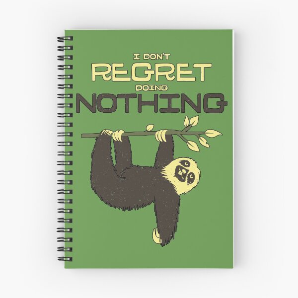 Item preview, I Don't Regret Doing Nothing Lazy Sloth designed and sold by Tobe Fonseca®.