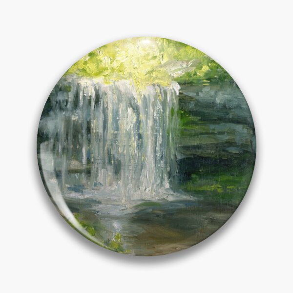 Item preview, Secret Forest Waterfall | Landscape Impressionist designed and sold by Andrew Gaia.