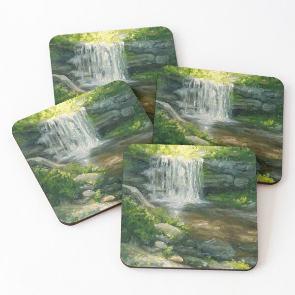 Item preview, Secret Forest Waterfall | Landscape Impressionist designed and sold by Andrew Gaia.