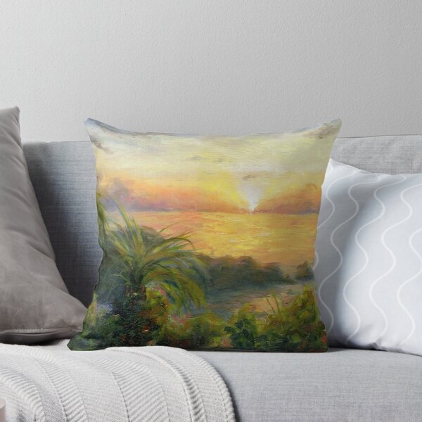 Item preview, Puesta de sol de la isla de Jamaica | Paisaje impresionista designed and sold by Andrew Gaia.