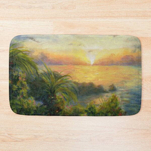 Item preview, Jamaican Island Sunset | Impressionist Landscape designed and sold by Andrew Gaia.