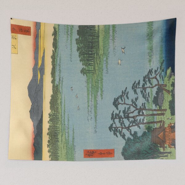 Item preview, Benten Shrine, Inokashira Pond Vintage Ukiyo-e Japanese Art designed and sold by VintageArchive.