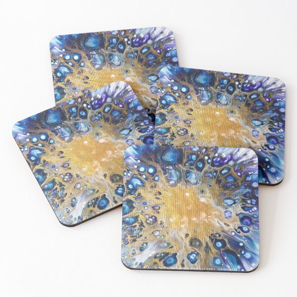 Item preview, Blue, purple and gold splash  designed and sold by VonIrving.