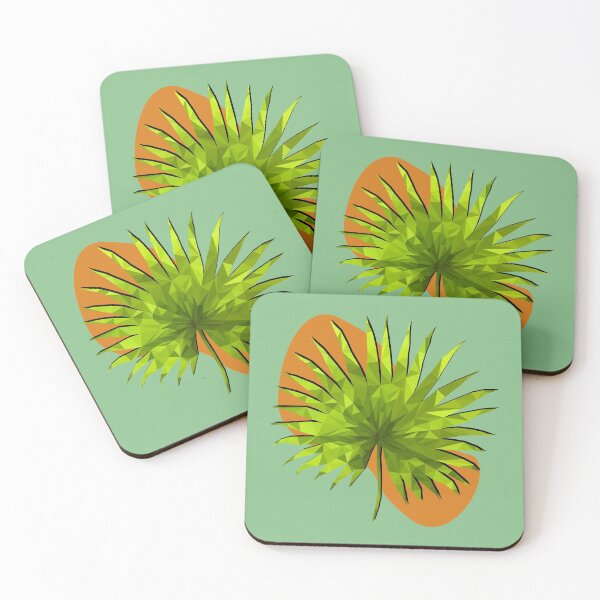 Item preview, Low poly green leaf with abstract shape on the background designed and sold by AlehSkvartsou.