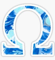 Marble Omega Sticker
