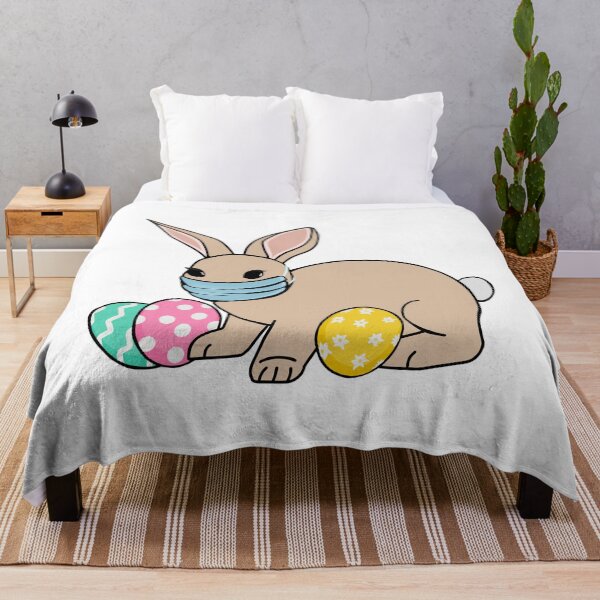 Artikelvorschau, Osterhase mit Gesichtsmaske/ Frohe Ostern!/ Osterhase mit Eiern entworfen und verkauft von muffinstandd.