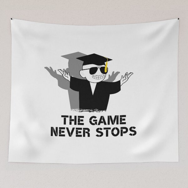 Item preview, The Game Never Stops WSB Graduate Student WallStreetBets designed and sold by Paulina Vanlife.