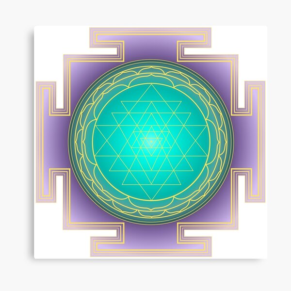 Item preview, Sri Yantra Turquoise gradient designed and sold by Milan Sensiart.