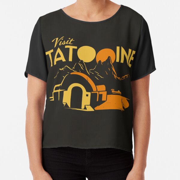Vista previa del artículo con la obra «Visita Tatooine», diseñado y vendido por mwagie.
