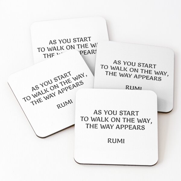 Item preview, As you start to walk on the way, the way appears - Rumi quotes  designed and sold by Inspirationmotivation.