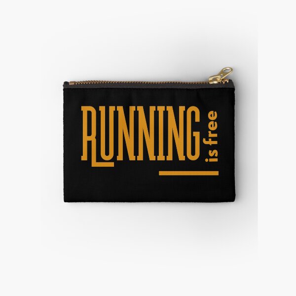 Item preview, Running is free - gold text designed and sold by grinta2021.