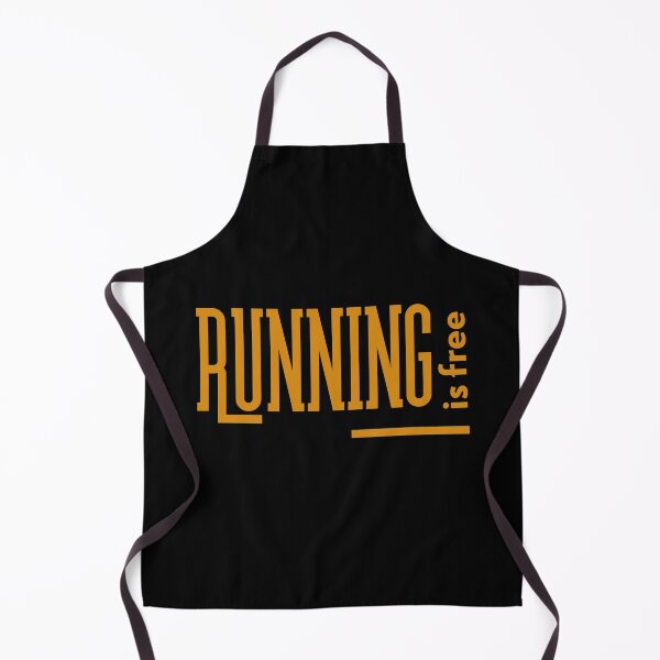 Item preview, Running is free - gold text designed and sold by grinta2021.