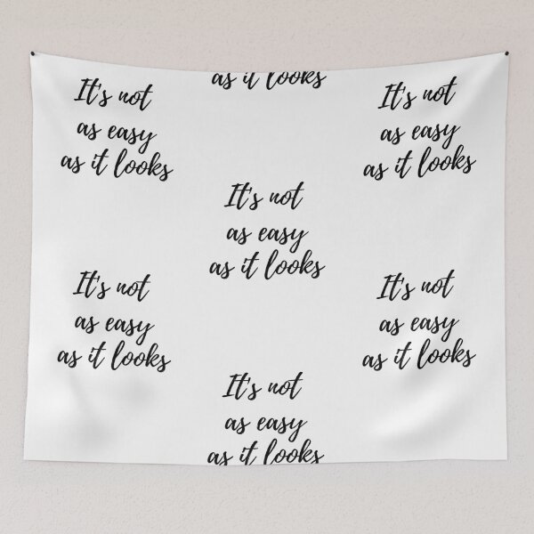 Item preview, It's not as easy as it looks Cursive text designed and sold by Omniodise.
