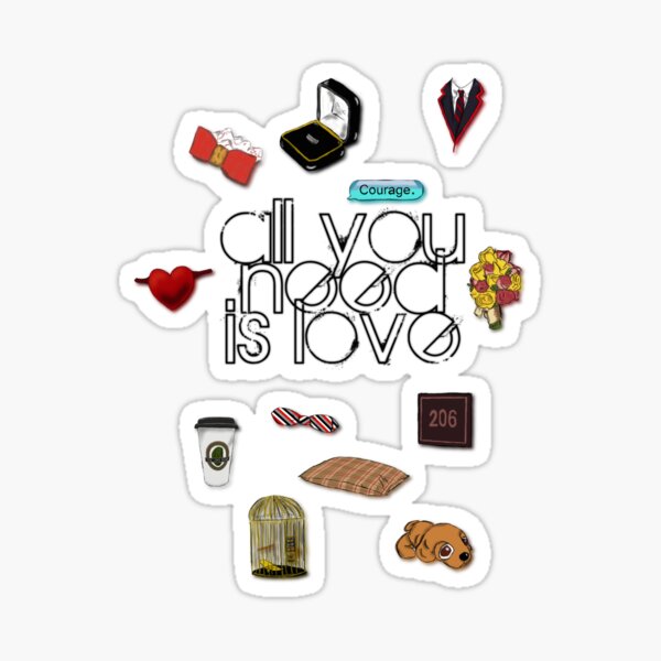 Little Klaine Things Sticker