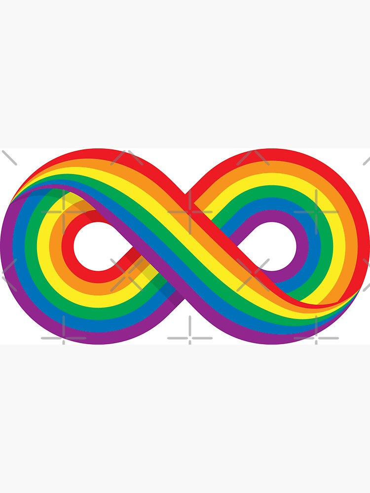 Gay Pride Rainbow Infinity Symbol LGBT Magnet for Sale by
