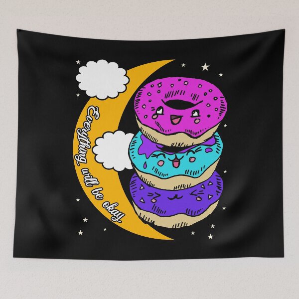 Item preview, Everything Will Be Alright Sleep Well Sweet Donuts designed and sold by AOCreativeProd.