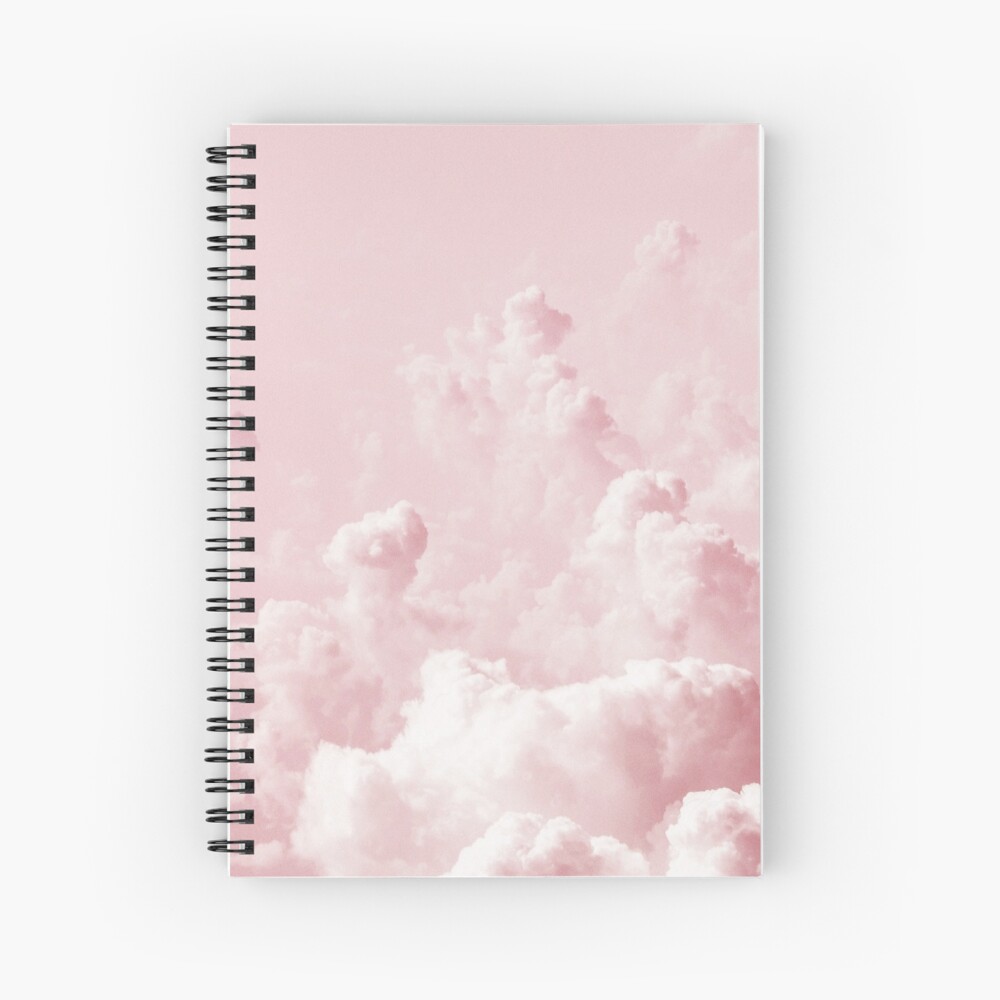 Light pink clouds aesthetic