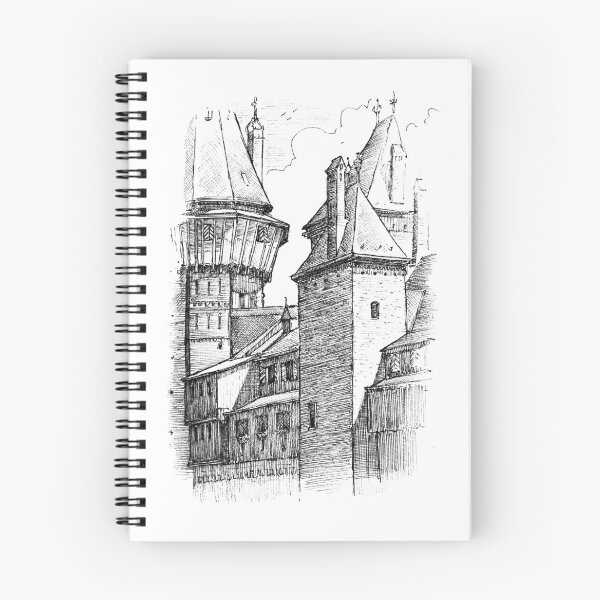 Item preview, Detail sketch of Kasteel de Haar designed and sold by peterned.