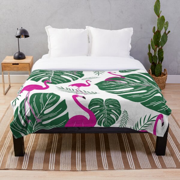 Item preview, Tropical Leaves and Pink Flamingos designed and sold by DesignByCris.