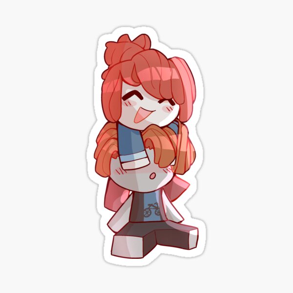Roblox Cute Stickers Redbubble - cute girl signs on roblox