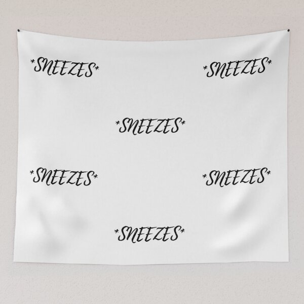 Item preview, *SNEEZES* Cursive text designed and sold by Omniodise.