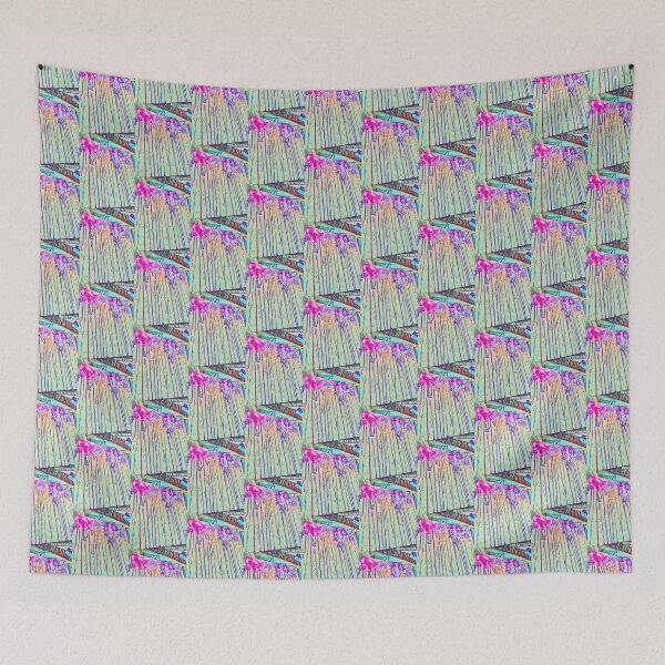 Item preview, Purple abstract drizzle  designed and sold by Wittycutesyart.