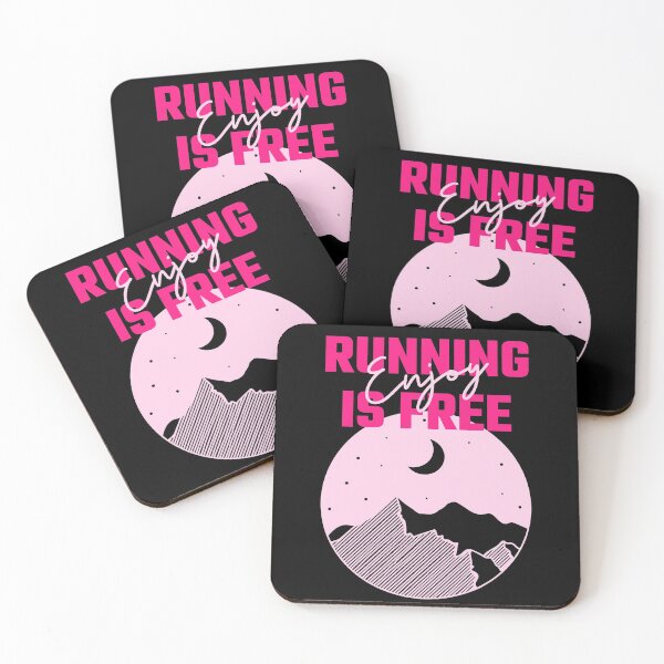 Item preview, Running is free - Mountains and Moon background designed and sold by grinta2021.