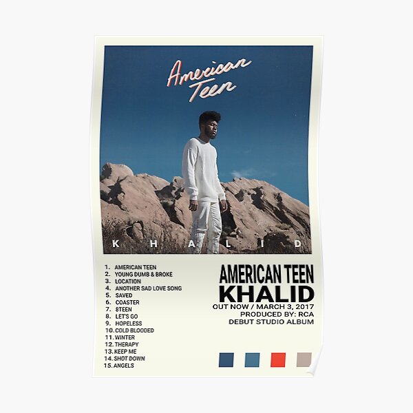 Khalid Album | American Teen Poster