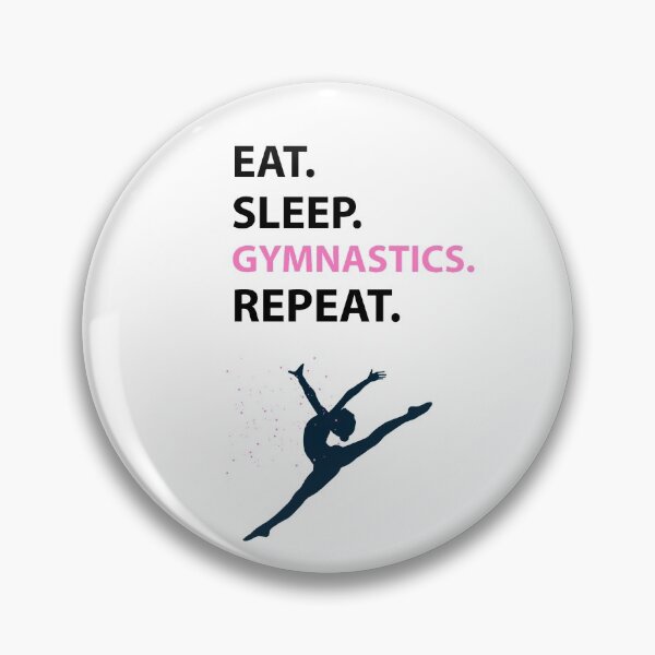 Item preview, Eat Sleep Gymnastics Repeat designed and sold by Kadouh.