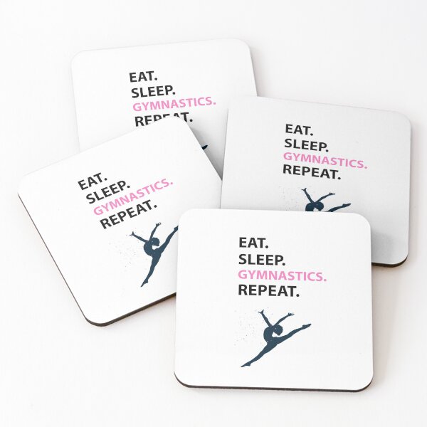 Item preview, Eat Sleep Gymnastics Repeat designed and sold by Kadouh.