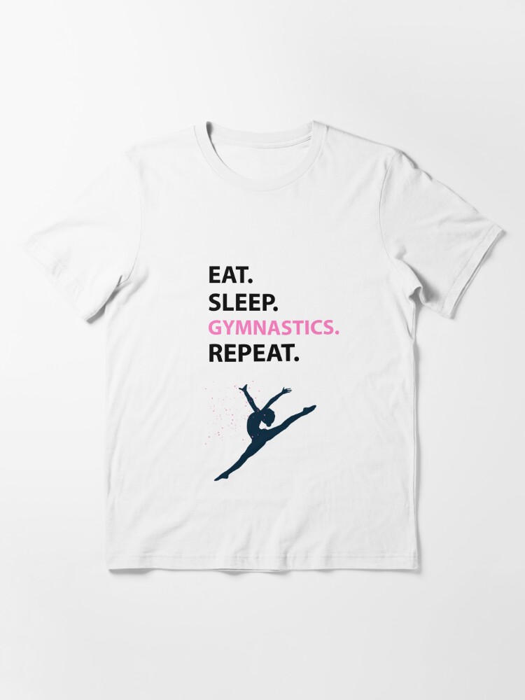 Eat Sleep Gymnastics Repeat t-shirt design for commercial use - Buy t-shirt  designs