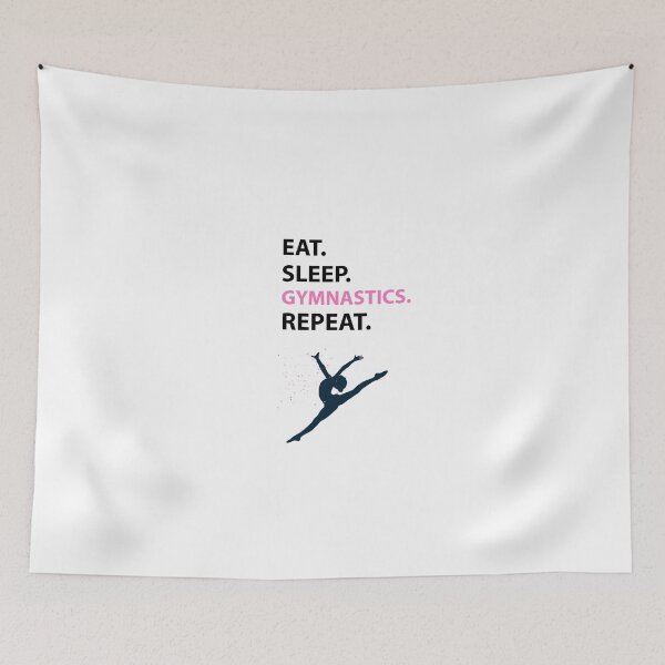Item preview, Eat Sleep Gymnastics Repeat designed and sold by Kadouh.