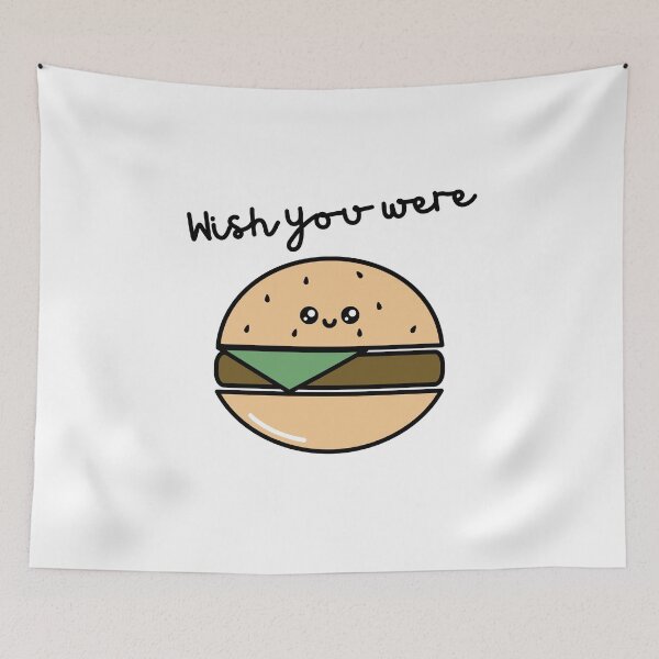 Item preview, Wish you were a burger designed and sold by Shirtgame.